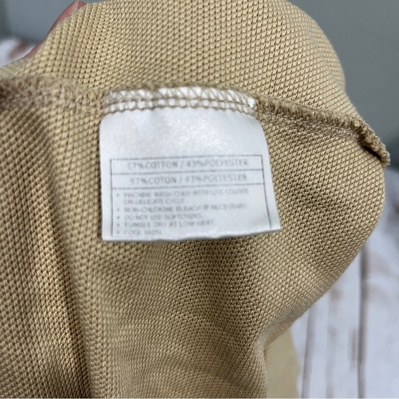 Ariat men’s short sleeve shirt size large wheat tan colored waffle texture - Picture 3 of 7